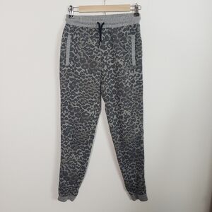 Rebel Sugar gray sweatpant jogger animal leopard cheetah